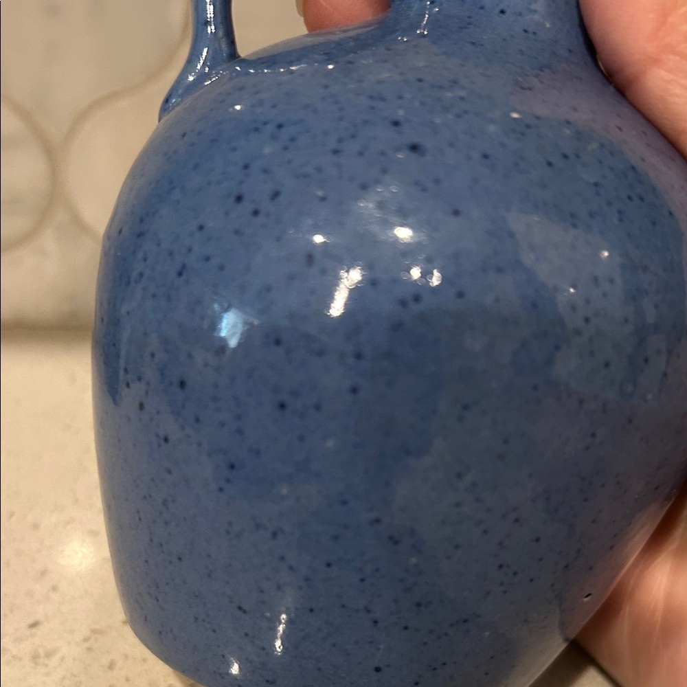 Hand Crafted Deep Blue Ceramic Jug - Picture 9 of 14